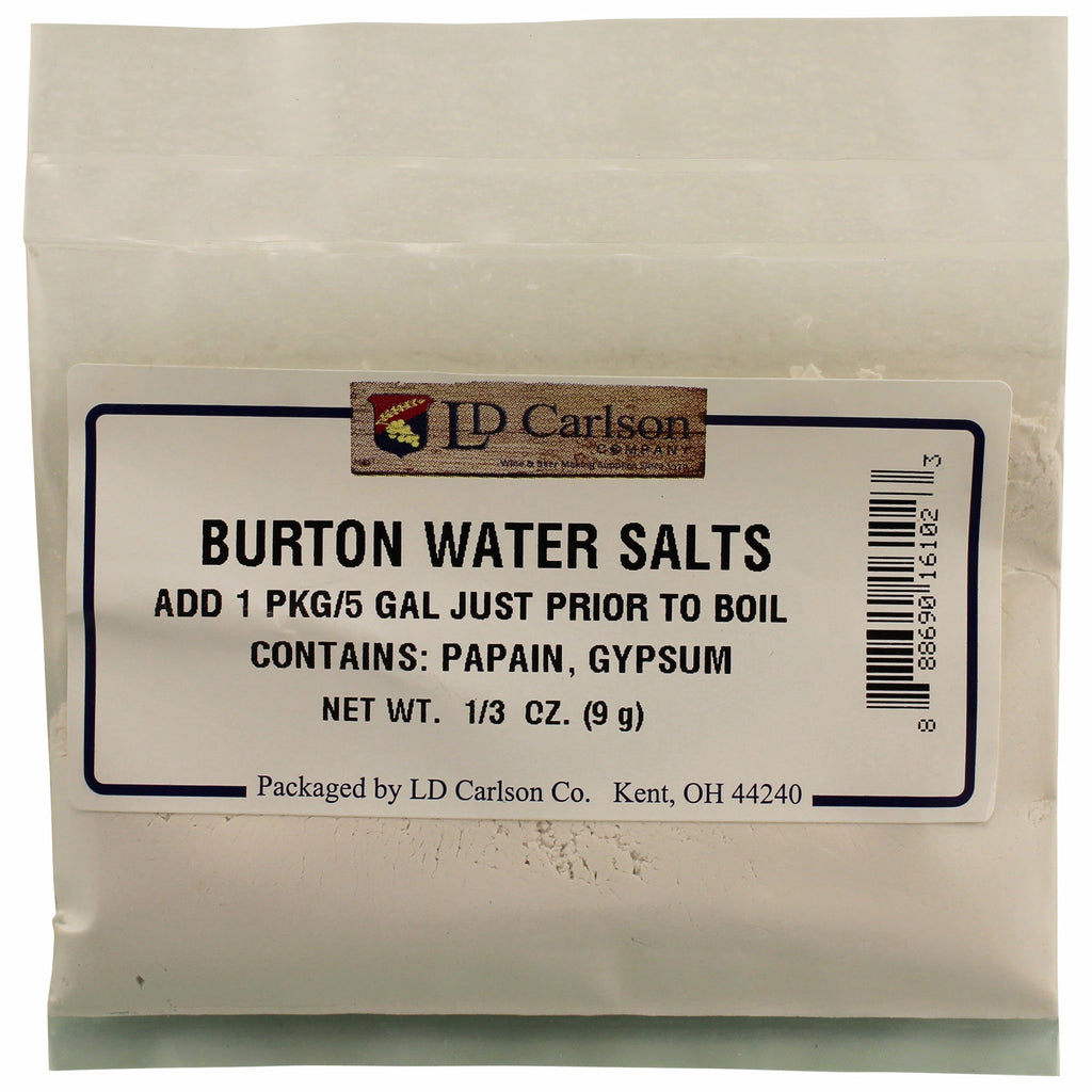 Burton Water Salts 1 3 oz Canuck Homebrew Supply Canada