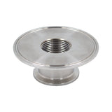 Stainless Steel Tri-Clover Concentric Threaded Cap Reducer - 3" TC X 1" TC (1" NPS)