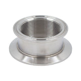 Stainless Steel Tri-Clover Threaded Cap Reducer - 3" TC X 2.5" TC (2" NPS)