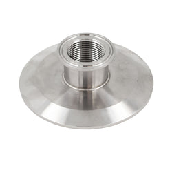 Stainless Steel Tri-Clover Concentric Threaded Cap Reducer - 4" TC X 1.5" TC (1" NPS)