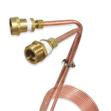 Copper Wort Chiller with Garden Hose Fittings - 25' by 3/8" - Canadian Homebrewing Supplier - Free Shipping - Canuck Homebrew Supply