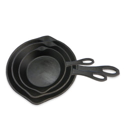 3 Piece Cast Iron Skillet Set