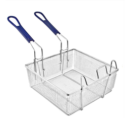 Bayou Classic Stainless Steel Double Fryer Basket - 4 & 9 Gallon