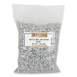 Bottle Seal Wax Beads - Silver (1lb)