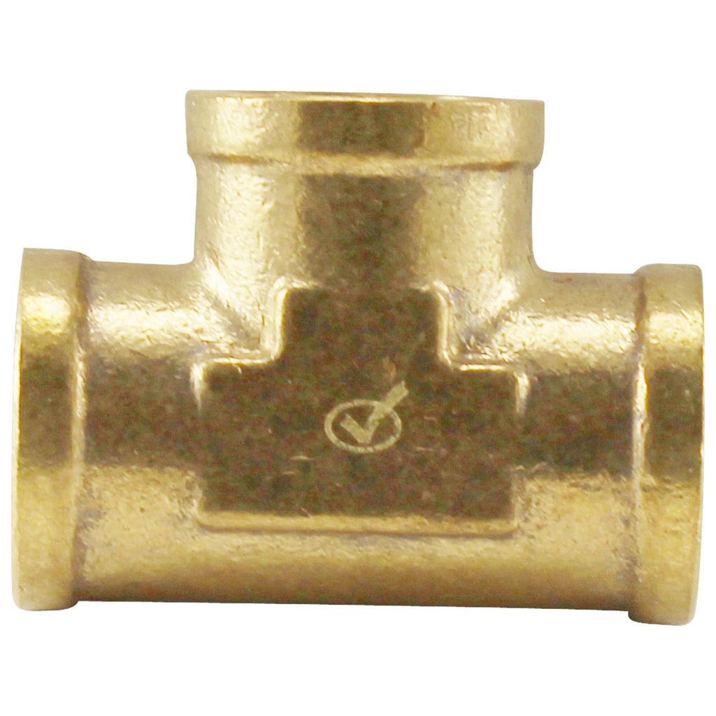 1/2” Female NPT Brass Tee - Canuck Homebrew Supply, Canada