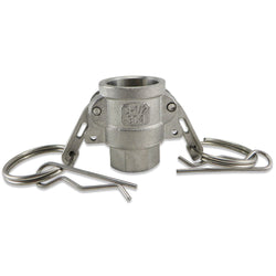 Camlock - Stainless Steel Type D - Female Camlock with 1/2" Female NPT