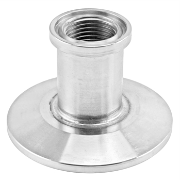 Stainless Steel Tri-Clover Concentric Threaded Cap Reducer - 1.5" TC X 1/2" TC (1/4" NPS)