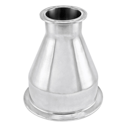 Stainless Steel Tri-Clover Concentric Reducer - 4" TC X 2" TC (Short)