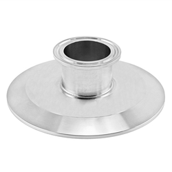 Stainless Steel 4" Tri-Clover to 1.5" Tri-Clover Concentric Cap Reducer