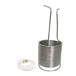 Stainless Steel Immersion Wort Chiller - 50' of 1/2"