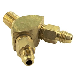 Taprite Y Splitter – 1/4” Male NPT to 1/4” MFL 