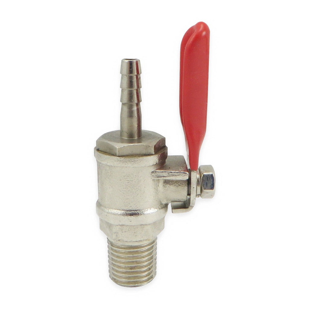 Chrome Plated Brass Gas Shut Off Valve w/ Check - 3/16